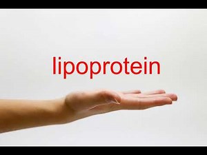 How to Pronounce lipoprotein - American English