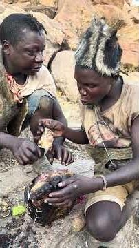 Incredible Hadzabe ancient diet in the bush