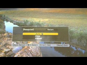 Epson Projector: Resolution and Aspect