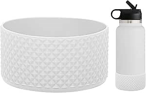 WK IEASON Protective Silicone Base Boot for Hydro Flask Wide Mouth Water Bottle, Anti-Slip Silicone Sleeve Cover Bumper for Hydro Water Bottle Accessories -3.56inch Bottom Diameter