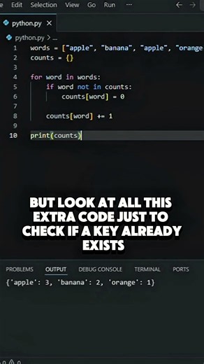 Python .get() vs if statements 🐍 #programming #tutorial