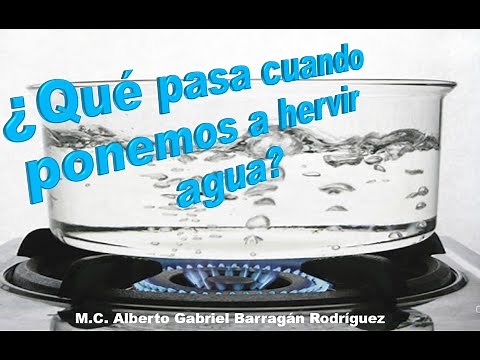 ¿Qué pasa al hervir agua?