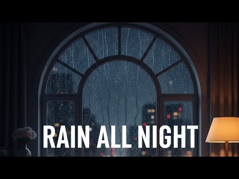 10 HOURS Rainy Window Night 🌧️ Digital Window Ambience 4K | No Music