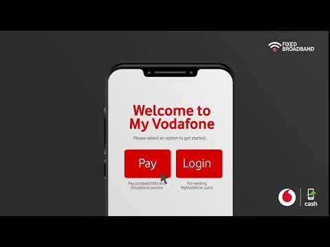 How to make payment for your Fixed Broadband via Vodafone Cash using the Web Self -care Portal.