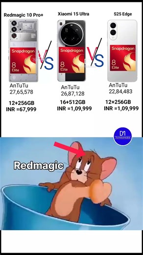 Samsung S25 Edge Vs Redmagic 10 Pro Plus Vs Xiaomi 15 Ultra Deep Performance Compare