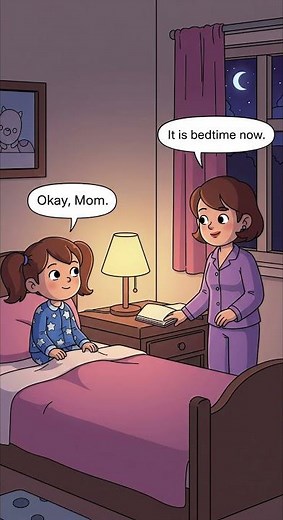 Easy English Bedtime Conversation for Kids 🌙