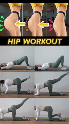Hip dips before and after exercise #youtubeshorts #fitness #workouttutorial