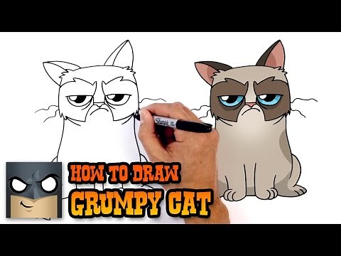 How to Draw Grumpy Cat | Drawing Lesson