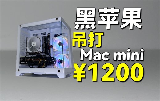 ￥1200元独显黑苹果主机暴打Mac mini！还能畅玩3A?