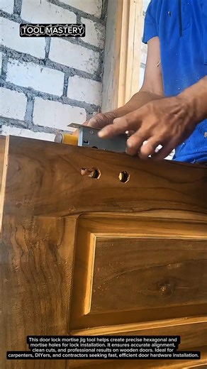 Amazing Door Lock Mortise Jig Tool – Perfect Hexagonal Lock Installation | Woodworking Tool USA