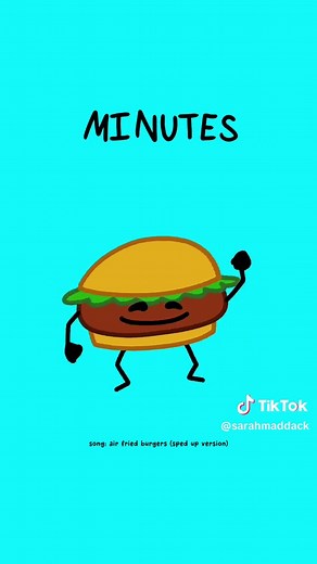 🧚✨10-15 minutes at 375🧚✨ (in case you forgot) Song: Air Fried Burgers (Sped Up Version) by Sarah Maddack Animation: @Nathan Bell457 😍