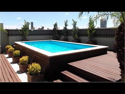 TOP 50 IDEIAS DE PISCINAS PEQUENAS PARA LAJE, COBERTURA, SACADA OU CASA COM POUCO ESPAÇO