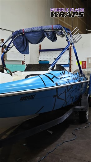 Purple Flare Wraps on Instagram: "Turning heads on land and water 🌊🔥 This custom boat wrap is ready to make waves. CALL 📲 702-677-4200 OR DM US to BOOK NOW!! 👇 Paint Protection Film. Window Tinting. Ceramic Coating. Color change wraps. Custom wraps. Commercial wraps. Powder coating. Wheels and tires, AND MORE… 🏯located in Henderson, NV, by the Valley Auto Mall. 7585 Commercial Way Suite C, Henderson, NV 89011. 📲 702-677-4200. #CarWraps #VehicleWraps #CustomWrap #meme #Lasvegashenderson #ce