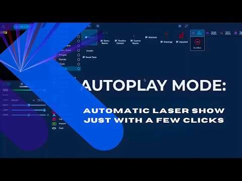How to use autoplay mode in LaserOS? Creating playlists for a party!