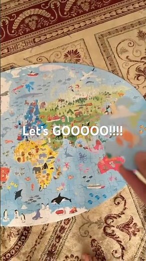 World map puzzle (205 pieces) ￼5 hours finally completed