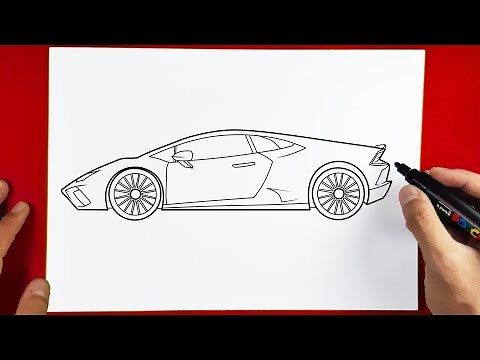 HOW TO DRAW A LAMBORGHINI CAR