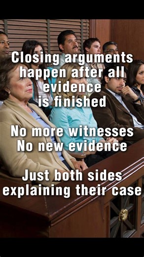 What are closing arguments? #courtroomfacts #legalexplained #jurytrial #law101 #courttok ￼