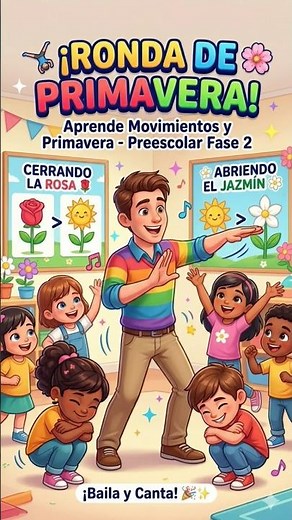 🌸 ¡Daremos Varias Vueltas! Divertida RONDA de PRIMAVERA para Niños 🎉 (Coordinación y Ritmo)🌸🎶