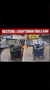 ⚪🟡 RESTORING a CRAFTSMAN TABLE SAW | Vintage Tool Restoration & Complete Tune-Up! 🟡⚪