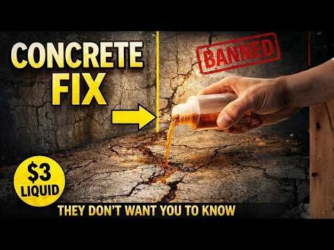 This Single Coat on Any Concrete Floor Makes It Waterproof Forever. Costs $3