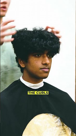 Can curly hair people get wolf cuts? #shorts