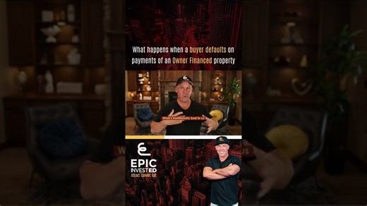 What happens when a buyer defaults on an owner-financed property