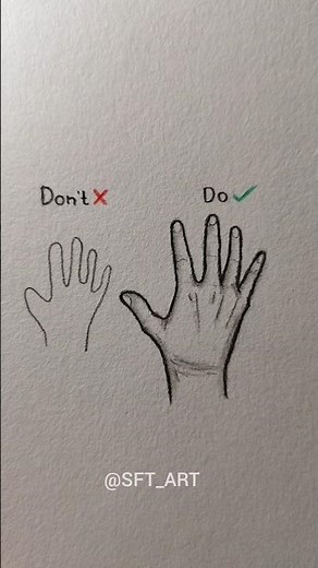 How to draw hands easily ✨ #drawing #hand #art #sketch #tutorial #shorts