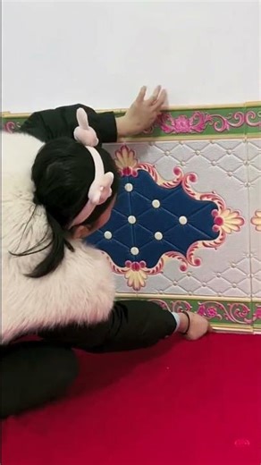 #Tatami Mat Enclosure Soft Padded Wallpaper #Soft Padded Background Wallpaper sheet #shortvideo