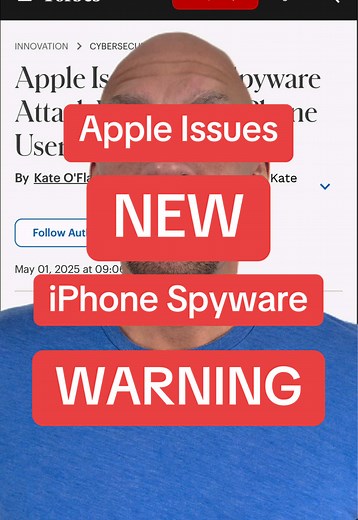 Apple Warns iPhone Users of New Spyware Threat