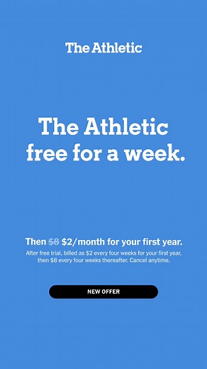 Your free trial is here. Enjoy unlimited access for seven days. It's on. | The Athletic