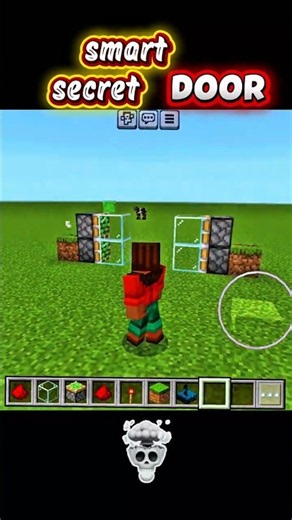 Smart door Minecraft with sculk sensor and pistons #minecraft