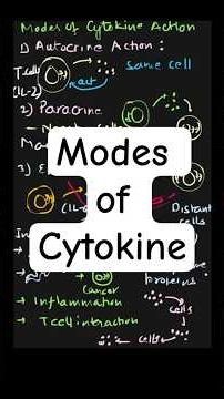 Modes of Cytokine Action in the Immune System