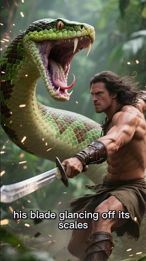 Scorpion King vs Giant Python Snake #scorpionking #giantpython #epicshortfilm #monsterfight #shorts