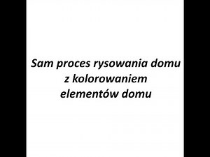 Python turtle. Sam proces rysowania kolorowego domu. Wypełnienie kolorem narysowanych elementów domu