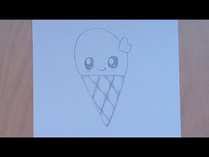 How to draw an Ice Cream Easily Step By Step Tutorial For Beginners