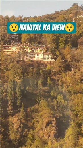 Nanital ka view by window #travel #uttrakandi #nanitalview #nature ##mountains #pahad #hillstation