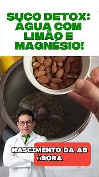 🍋💧 SUCO DETOX: ÁGUA COM LIMÃO E MAGNÉSIO