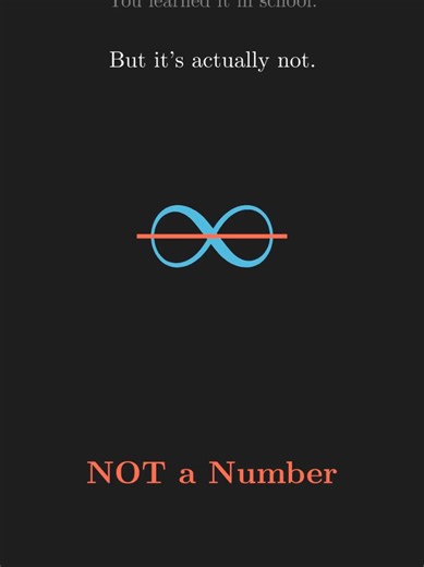 Infinity Is NOT a Number #tiktoklearningcampaign #edutok #math #learnontiktok #infinity