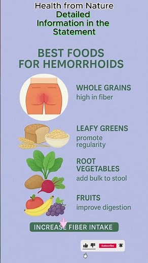 Top 10 Best Foods for Hemorrhoids Relief 🥦 Eat This to Heal Naturally!