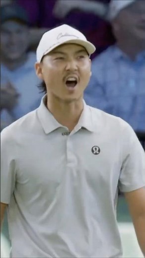 Min Woo Lee drains the 2nd longest putt in TGL history 😳#golfshorts