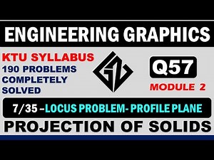 Q57|Engineering Graphics| projection of Solids| KTU Syllabus |BE110/EST110| Graphicszone