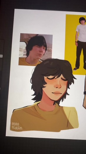 Digital Drawing Process of Character Sketches