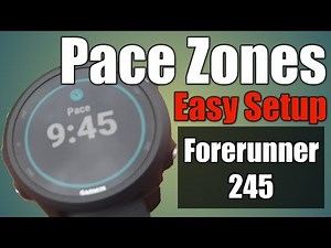 How to setup Pace alerts for Garmin Forerunner 245 & 645. - Easy setup & demonstration