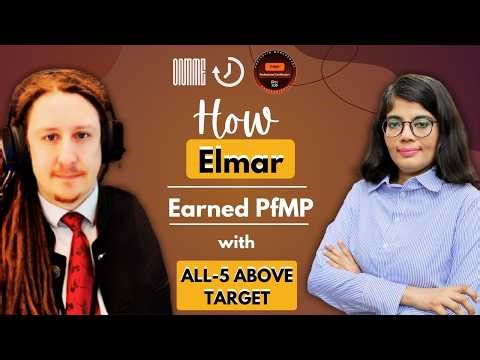 Learn How Elmar Bischof Scored Perfect PfMP® Results: 5 Above Targets!