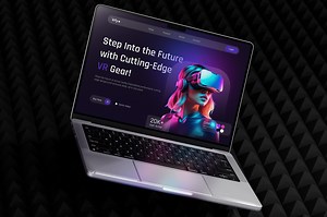 Vrfy - Vr Headset Website | Prototype | Mockup - Md Shihab Uddin