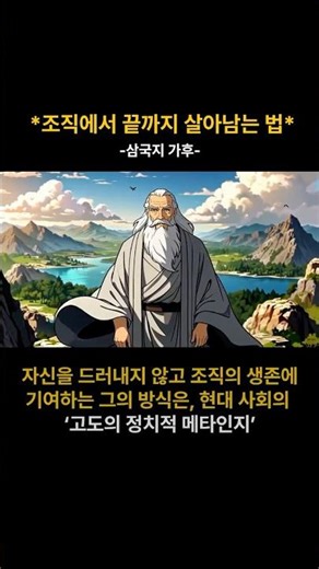조직에서 끝까지 살아남기-삼국지 가후 #처세술 #생존전략 #ISTJ #애니어그램 #조직생활 #메타인지 #마델아 #인간패턴 #Psychology #motivational