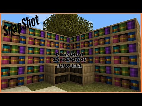 SnapShot 22W42A // How to make a Chiseled Bookshelf