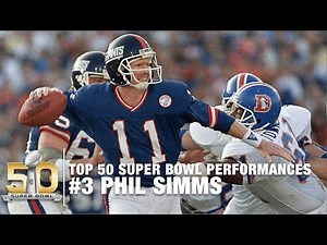 #3: Phil Simms Super Bowl XXI Highlights | Broncos vs. Giants | Top 50 SB Performances