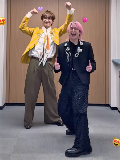 ꕀ宮田一派ꕀ アニオタの宮田くんとさくまくんが踊ってくれるのさいこうすぎる🥹🥹 <@Snow Man_MENT RECORDING > <@Kis-My-Ft2_MENT RECORDING > #宮田俊哉 #佐久間大介 #キスマイ #snowman