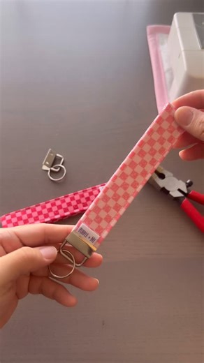 Purple + Me | Sewing cute things... eventually 😅 on Instagram: "Making key fob wristlets with fabrics that just feel like this season — gentle colors, cozy textures, and all the love energy. And yes… Bridgerton is coming back on Netflix 👑 So now I’m sewing with romantic background music and main-character energy in my sewing nook. Making key fob wristlets has been fun because it's really easy and very beginner friendly. While I do sell my handmade key fob wristlets on my website, I did share a